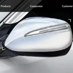 싼타페 DM 사이드미러커버 2pcs 사이드미러몰딩 자동차미러몰딩 (W7A2814)