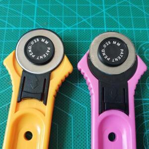 클립 28mm 로터리 커터세트 물  펜 예비 블레이드 퀼트 패브릭 공예에  DIY 재봉 액세서리
