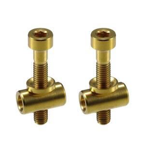 eAj 아크로픽스 M5x30mm 범용 시트포스트 사이클링 스크류 자전거 시트포스트 클램프 튜브 볼트 너트 와셔 - 2팩
