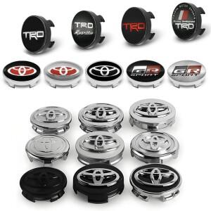 [호환품]4개 세트 56mm+60mm 57mm 62mm 자동차 휠 센터 허브 캡 (도요타 호환 TRD Rav4 야리스 프리우스 아
