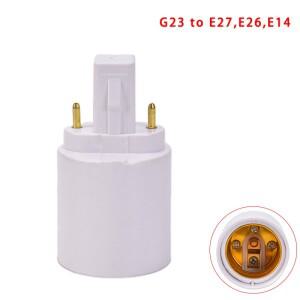 베이스 소켓 LED 할로겐 전구 램프 어댑터 거치대 컨버터 G23 ~ E27 E26 1 개