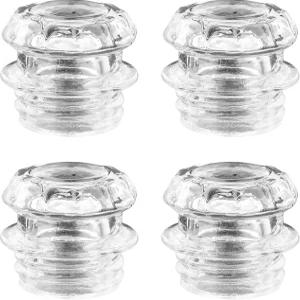 4pcs 퍼콜레이터 유리 상단 교체 - 투명 커피 포트 노브 내열 필터 부품 대부분의 적합