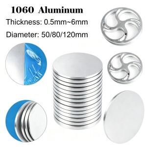 1-4개 50-120mm 1060 알루미늄 원형 시트  가공  산업용 및 공예용 0.5-6mm 두께의 금속 디스크