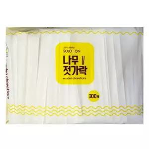 솔로몬 나무젓가락 종이 300P/일회용/1회용/위생/젖가락/김밥/나들이/저분/도시락/식당용/업소용
