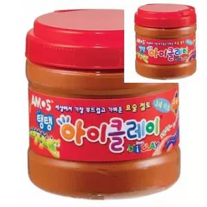 아이클레이 400g 통 어린이물감 갈색 미술놀이 미술물감 버켓 유아미술재료