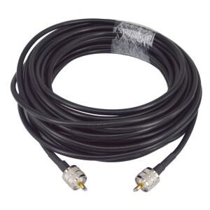 RG8X 동축 안테나 케이블, UHF 수-UHF 수 커넥터, 아마추어 CB 라디오 안테나 케이블 와이어, 15m, 10m, 50