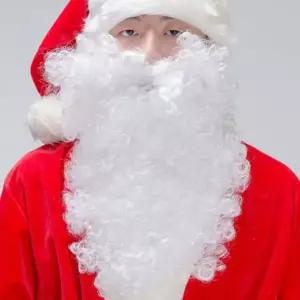 PW 크리스마스 장식데코 파티용품 산타복 산타수염 TBZ 흰수염(소)흰수염