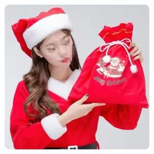 TBZ 산타자루 가랜드 장식용품 테이블용품 데코 PWM-DK 산타선물자루(중)