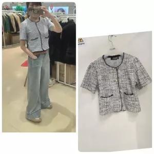 오프리미츠 MG01 가성비대비 고퀄리티 제품짱 썸머트렌드해반팔트위드크롭재킷  B25JK