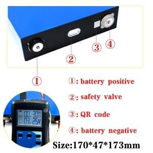 1PCS 등급 A 3.2V 120Ah LiFePO4 배터리 DIY 딥 사이클 RV Camper Solar 용 충전식 리튬 철 인산염