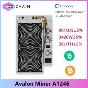 BTC 채굴기 Avalon A1246 90Th/s 3420W 비트코인 암호화폐 장비 ASIC