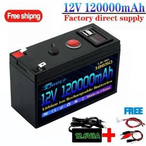 12V 리튬 배터리 LiFePO4 8000+ 딥 사이클 내장 BMS 수명 카약 어군탐지기 태양광 패널 라디오용