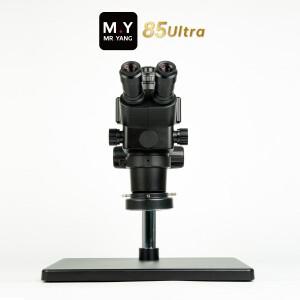 YCS Mr.Y 85Ultra 현미경 연속 줌 6.3X-68X 4K 카메라 키트 (휴대폰 PCB 전자 부품 납땜 수리 도구 세트)