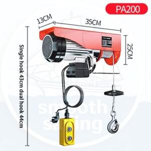 PA600 220V 리모컨 전동 호이스트 가정용 옥상 크레인 엘리베이터 윈치 리프팅 머신 와인딩