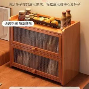 선반 그릇 진열장 아크릴 정리대 창 빈티지 수납장 주방