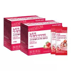 뉴트리디데이 다이어트 단백질 스트로베리 요거트 쉐이크 25g X 14포 2박스