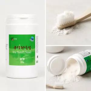 솔섬 송염 구강 천일염 350g 1개  Brushing salt 소금 분말 치약 양치