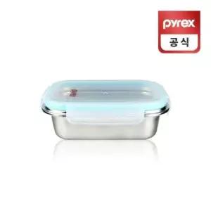 보관용기 코렐 파이렉스 스테인리스 스틸 밀페용기 650ml