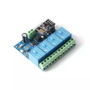JESSINIE ESP8266 4채널 5V WiFi 릴레이 모듈 IOT 무선 스마트 홈 장치 휴대폰 앱 리모컨용 보드