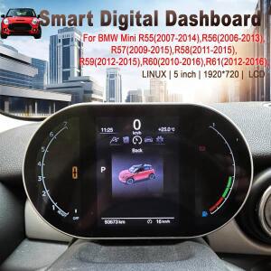 디지털 계기판 BMW MINI R55 R56 R57 R58 R59 R60 R61 2006-2016 속도계, 대시보드, LCD 클러스터 계기판