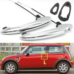 LHD 외부 전면 외부 문짝 핸들 캐치 그랩 크롬, BMW 미니 쿠퍼 R50 R51 R52 R53 R54 R55 R56 R57 R58 R59 2
