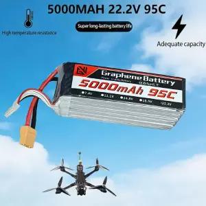 생활 RC소품 22.2V 5000mAh 드론 배터리 6S 95C 항공 카메라 원격 조종 자동차 선박 모델 항공기 레이싱 모