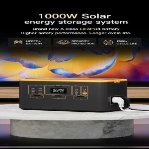 가정용 야외 캠핑 1000W 휴대용 태양광 발전기 12.8V 40Ah 리튬인산철 배터리