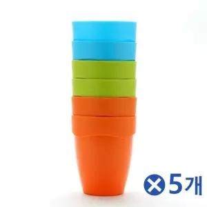 술컵 플라스틱 가벼운 모던식기 TBZ 얼음컵 피크닉컵 6P-색상랜덤x5개