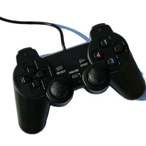 유선 208 USB PC 컨트롤러 조이스틱 컴퓨터 PC 노트북 게임용 윈도우즈 듀얼 진동 모터