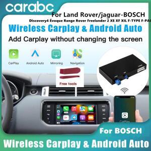 랜드로버 재규어 보쉬 디스커버리4 이보크 프리랜더2 XJL XE XF 미러링 데코에 적합한 CARABC 무선 카플레