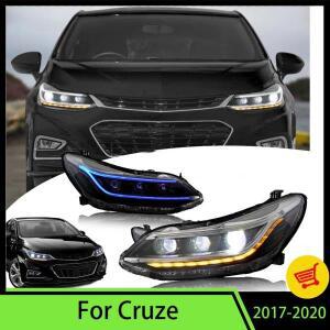 Chevy Chevrolet Cruze 2016 - 2019 용 헤드 라이트 순차 회전 신호 Chevrolet Cruze 헤드 라이트 전면 램