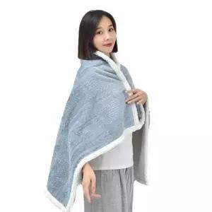 똑딱이 무릎 담요 어깨 망토 담요 블랭킷 차량용 사무실