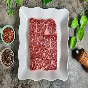 [프레쉬푸드]미국산 쇠고기 냉장 살치살 스테이크 구이용 통두께 절단없음 500g