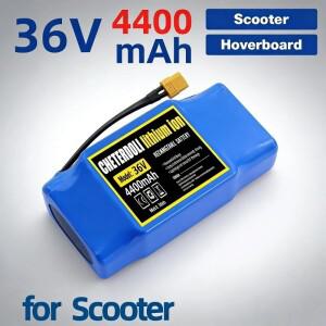 내구성이 뛰어난 36V 4400mAh 리튬 이온 배터리 스쿠터용 고용량 충전식 안정적인 출력 예비 팩으로 오래