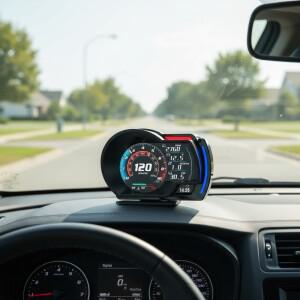 자동차 범용 계기판 A520 OBD+GPS 디지털 스마트 게이지 속도계 수온 터보 압력계