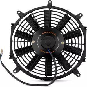 미시모토 MMFAN-12 슬림 전기 라디에이터 팬 12 유니버설 핏 12.25볼트 블랙