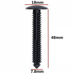 8mm 구멍용 20개 OE W707889 S300 W707889S300 자동차 사이드 스커트 고정 클립 플라스틱 머드가드