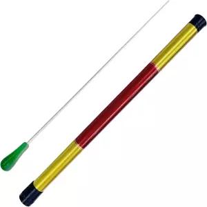 Marvexi 1Pcs 15인치 그린 오케스트라 지휘봉 모방 아가트 핸들 포함 전문 지휘 및 연주를 위한 38cm 음악
