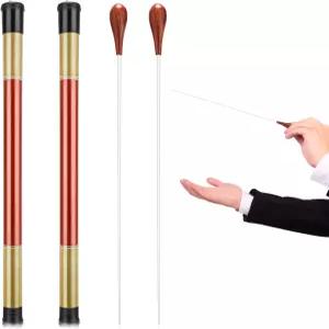 케이스 지휘자 배턴 오케스트라 로즈우드 핸들 음악 코랄 콘서트를 위한 경량 합창단 감독 예숀 2개 15인치