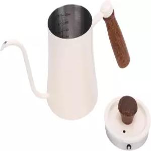 600ML 구스넥 커피 주전자 스테인리스 티 저울이 있는 길고 좁은 주둥이가 핸드 드립 포트 모든 스토브용