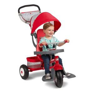 Radio Flyer Ultimate All-Terrain Stroll 'N Trike, 만 1-5세, 컨버터블 4-in-1 세발자전거, 모든 지형 타이어, 페어런트 푸시 핸들,