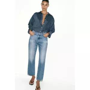 ZARA JEANS Z1975 크롭 미드라이즈 - 블루 1934/033/407 674768