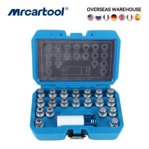Mr Cartool-도난 방지 나사 슬리브 세트 10-23 개 폭스 바겐 아우디 호환 벤츠 호환 BMW 호환 E46 용 도난