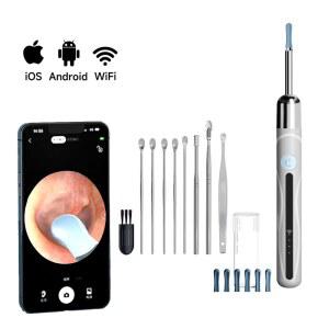 배관내시경카메라 WIFI 내시경 4 2MM 1080P 귀이개 받침대 귀 청소용 IOS안드로이드용 귀지 카메라 검이경 제거