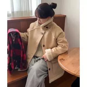 [국내백화점 매장정품] 키뮤어 KIIMUIR (우먼) 무스탕 하프코트_베이지 KBEWWJP004BE 111591