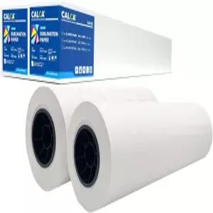 CALCA 팩 2개 승화지 F570 롤 24인치 x 100피트 2인치 코어 퀵 드라이 전사지 95gsm