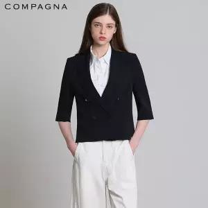 [꼼빠니아(compagna)] 크롭 더블 자켓 (택가격: 339000원)