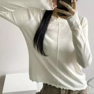 [하프클럽/]여성 시스루 레이어드 롱슬리브 니트 티셔츠