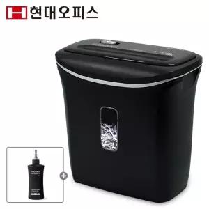 [현대오피스] 소형 문서세단기 PK-503X +오일 최대 6매 파지함 11L 가정용