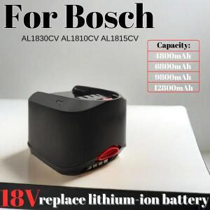 리튬 이온 충전식 배터리 호환 보쉬 Tools PSB PSR PST 18 Li-2 2607335039 2607335040 2607336208 C타입